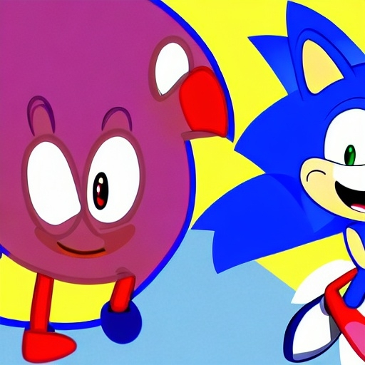 Prompt: A Photograph of Sonic the hedgehog Weird Peppa Pig video from Cartoon Network artdetail