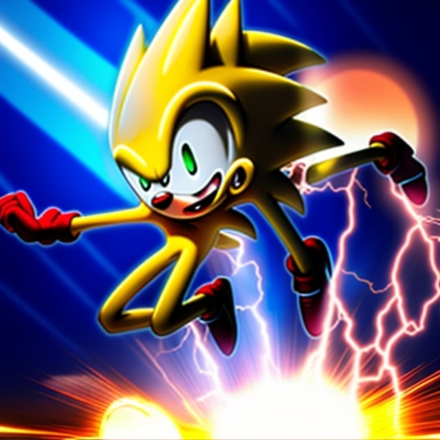 Prompt: Super Sonic 