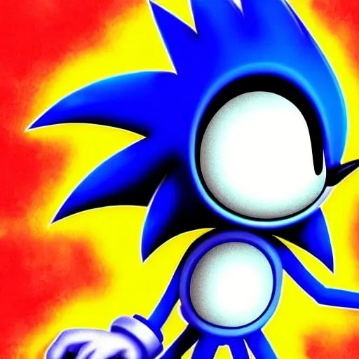 Prompt: sonic.exe horror Creepypasta digital art "weird sonic egh deviantart" MS paint artterrible dr eggman  mma illustration,3 ,D 4 , K  painting, drawing, art, green Rogh creepy found  sketch art detail 6 , 4 4 , K photograph total mouth eyeball eyeball flashing light fire head screaming light