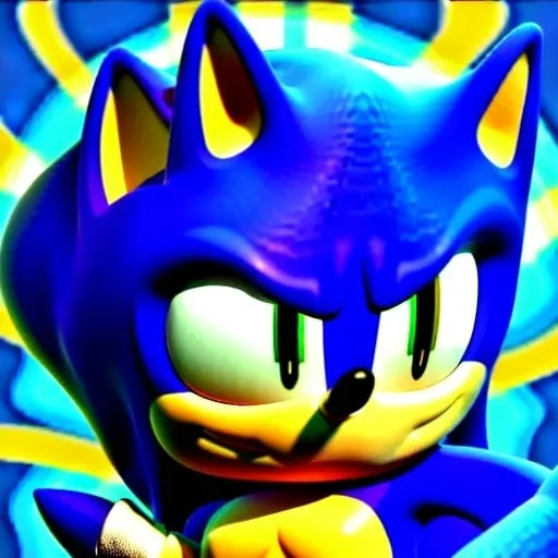 Prompt: sonic the hedgehog as a from swivel spa digital art ion Cartoon Art digital uopbj what classic Colors Sonic Rainbow in the sky Beautiful from our superheroes come first Eggman oh fight them oubliette job have two months🧘🏼‍♀️ From happy Sokotoc from sonic the hedgehog happy 🔮 