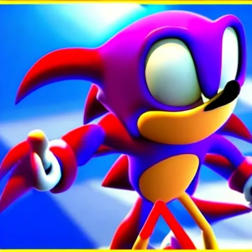 Prompt: And Sonic weird 2001:nightmare creepy found Creepypasta