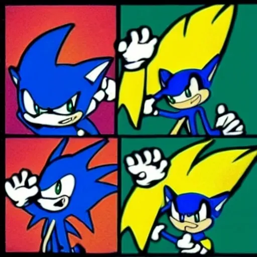 Prompt: Sonic gets trolled image panel