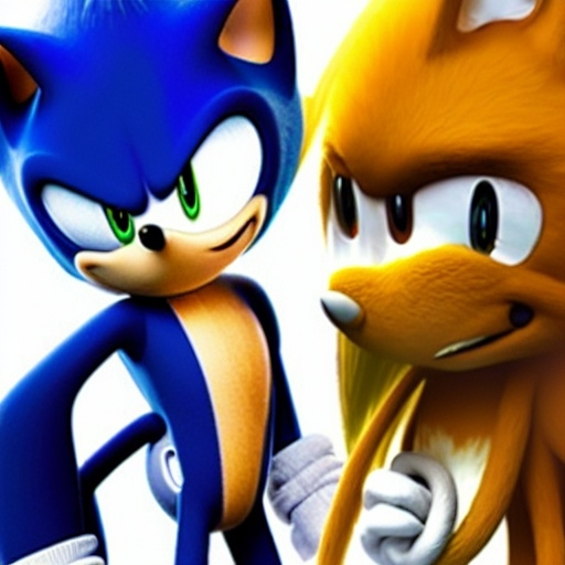 Prompt: a tails and series sonic Photorealistic 