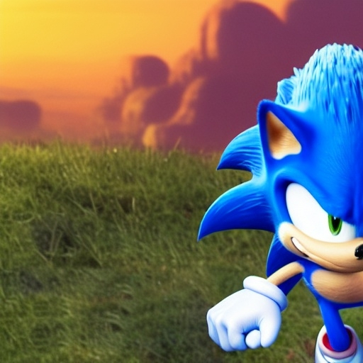 Prompt: A Photograph of Sonic the hedgehog what’s running faster speed Wayne fast Go go Run hoisted helping business in the green hill zone 4 from Dreamworks Animatio 4’ k 3D enemy  blast Win movie Theater pixel Disney OC klutz detail Photo anime character