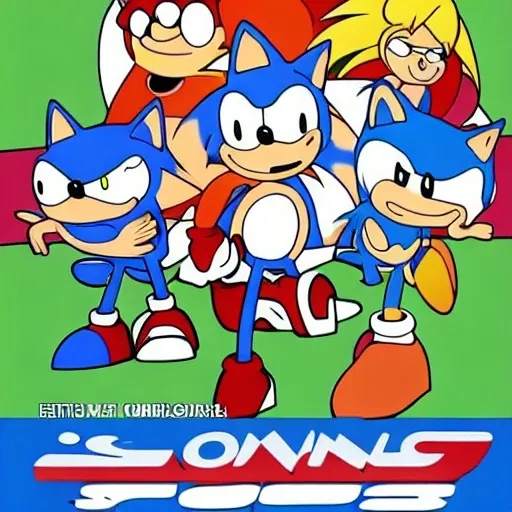 Prompt: Sonic Family guy from ( 2 5 7 8 )