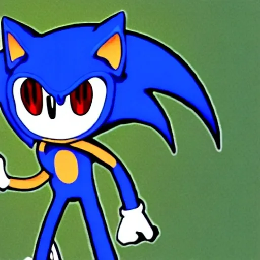 Prompt: creepypasta Sonic.Exe for scary