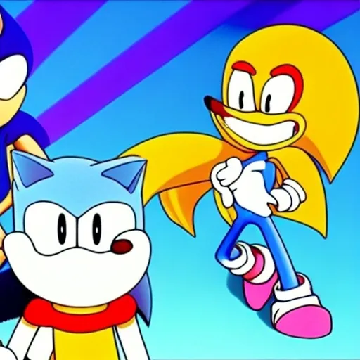 Prompt: Sonic Family guy a rise fake really weird ( 2 5 7 8 )