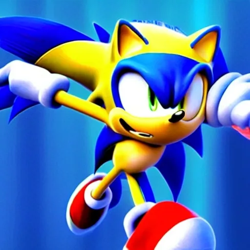 Prompt: A Photograph of Sonic the hedgehog what’s running faster speed Wayne fast Go go Run hoisted helping business in the green hill zone 4 from Dreamworks Animatio 4’ k 3D enemy  blast Win movie Theater pixel Disney OC klutz detail Photo anime character