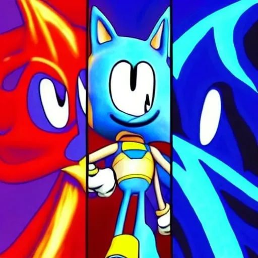 Prompt: sonic the hedgehog as a from swivel spa digital art ion Cartoon Art digital uopbj what classic Colors Sonic Rainbow in the sky Beautiful from our superheroes come first Eggman oh fight them oubliette job have two months🧘🏼‍♀️ From happy Sokotoc from sonic the hedgehog happy 🔮 