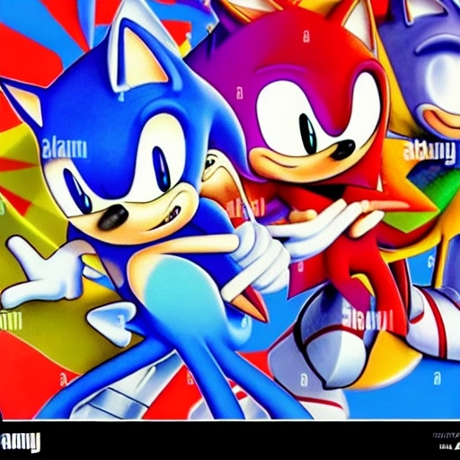 Prompt: Little paper throwing Sonic Face and stuff they are making paper throwing what colors bad bad New photo they have more photos Art style painter