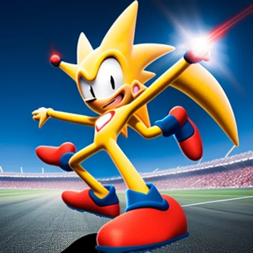 Prompt: Super Sonic 