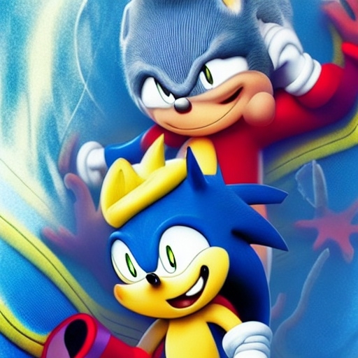 Prompt: Sonichu in the movie Sonic, movie still