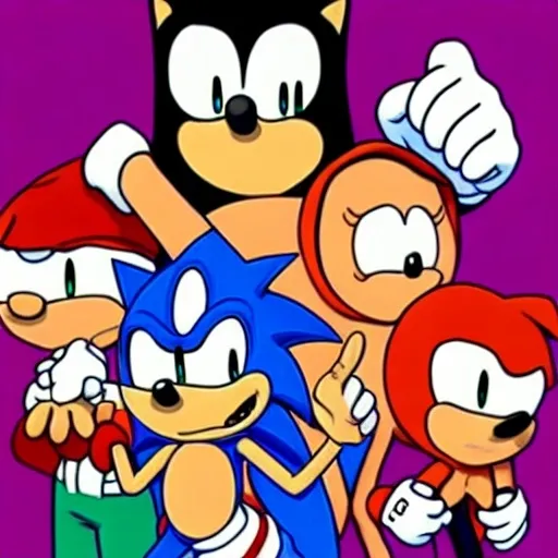 Prompt: Sonic Family guy from ( 2 5 7 8 )