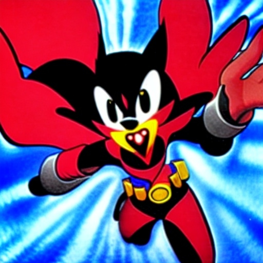 Prompt: Super shadow the hedgehog