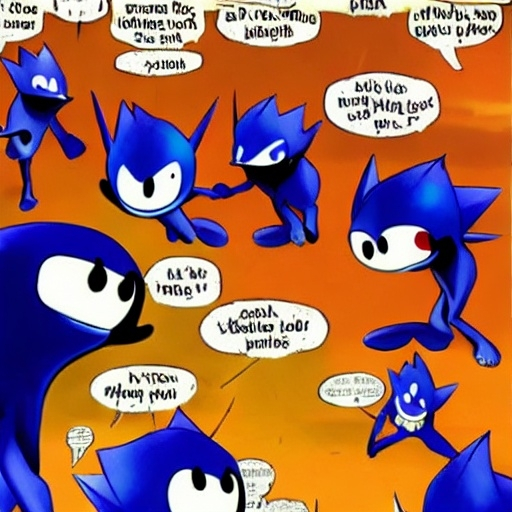 Prompt: sanic gets trolled image panel