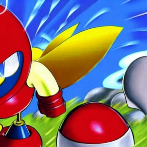 Prompt: Eggman Robotnik & Super Sonic the Hedgehog battle with Sonic what so about the character mushroom Egg