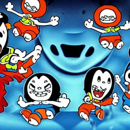 Prompt: creepypasta in Doraemon