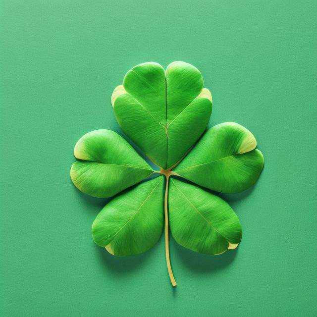 Prompt: 4 leaf clover with white background

