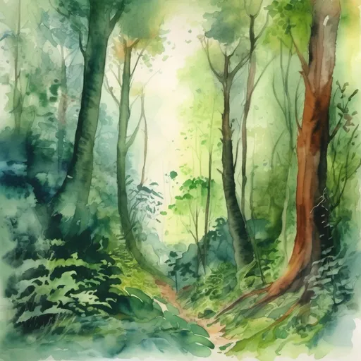 Prompt:  dense forest which is easy to get lost in, fantasy, watercolour