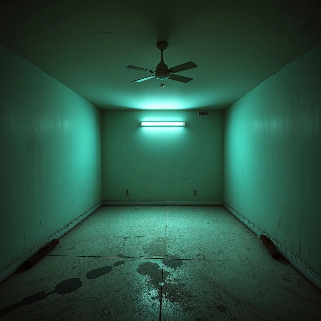 Prompt: creepy empty room
well lit, dirty floors
