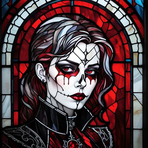 Prompt: Dark, eerie, bloodpunk, macabre, white background, detailed, horror, high contrast, blood-red accents, dark shadows, deathpunk, professional quality, detailed details, misc-macabre style, atmospheric lighting