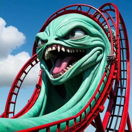 Prompt: An emotional roller coaster sedusa afornment