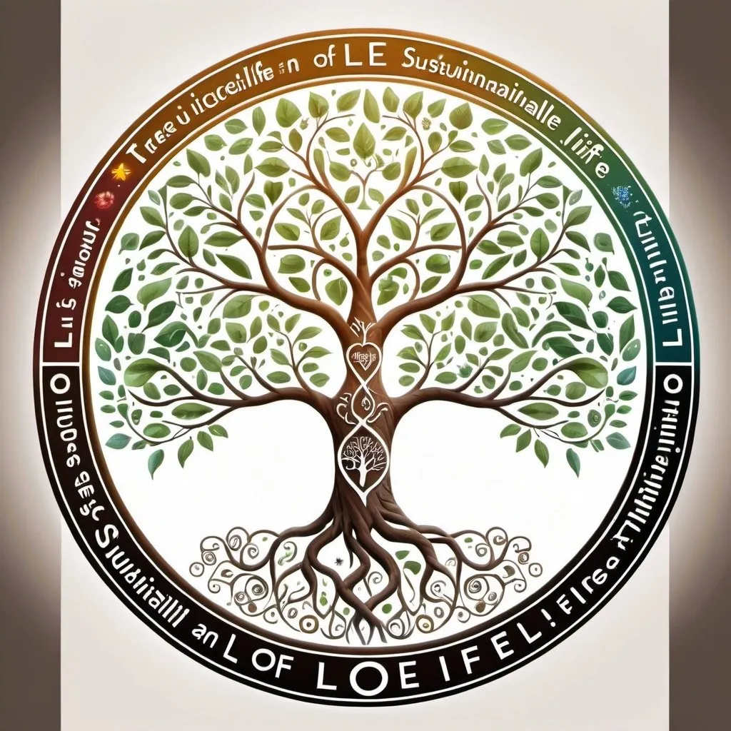 Prompt: miraculous tree of life love and sustainablility 
