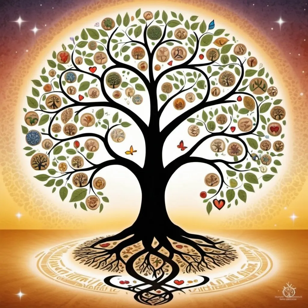 Prompt: miraculous tree of life love and sustainablility 
