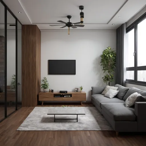 Prompt: render a good apartment room 3d realistic