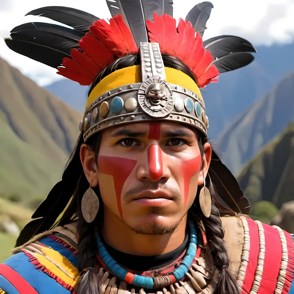 Prompt: Inca warrior