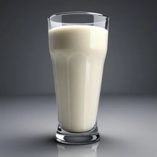 Prompt: make a vector glass of lassi the should be made of steel or silver