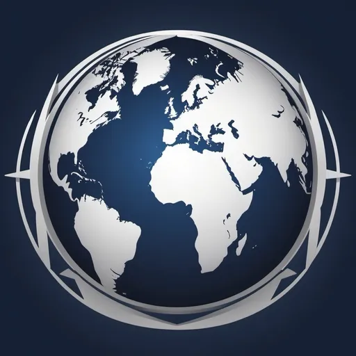 Prompt: Create a dynamic and engaging cover image for an international news channel. The design should include a globe in the center, symbolizing global coverage, with news-related icons such as microphones, newspapers, and satellite dishes surrounding it. The background should have a modern and sleek look with dark blue and white tones, evoking a sense of professionalism and trustworthiness. The channel name "国际新闻晚班车" should be prominently displayed at the top in bold, elegant font.