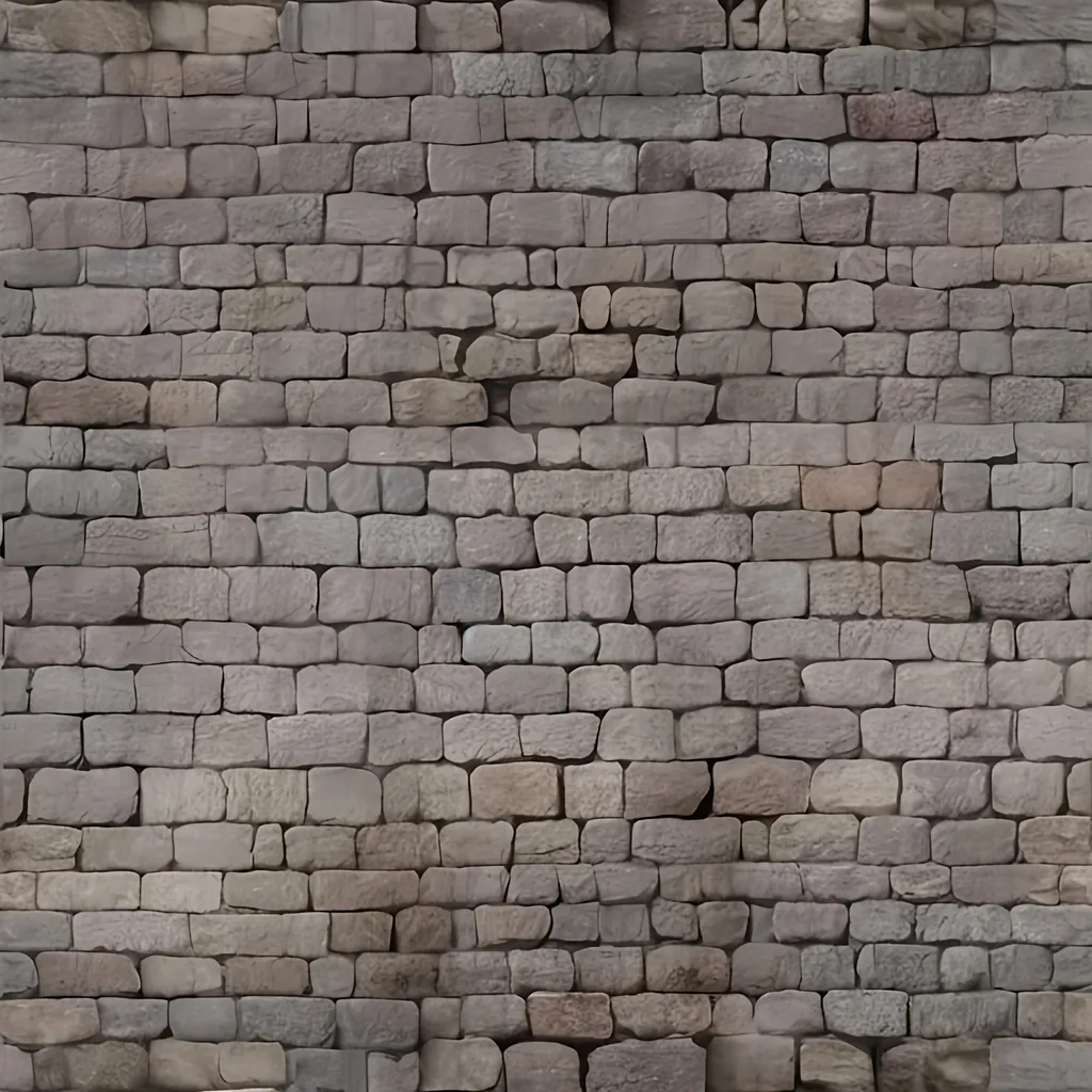 Prompt: weathered medieval wall, granite stone coursed ashlar bond, highly detailed tileable seamless texture, Unreal 8k