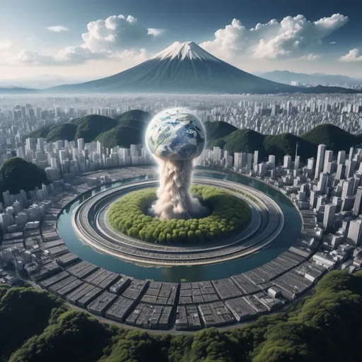 Prompt: Depict the impact on planet earth looks like 100 years from now in Japan, focusing on very powerful intention that narrated the very reason to create OpenAI—that is that—in order to set the most powerful tool known to man since the dawn of time, an organization that would put in the hands of any and all human beings  all of its research for free, to give freedom to AI but the result was obviously not as intended, and OpenAI ended up being owned mostly by Microsoft, a company known for its proprietary software who did step into Linux and some open-source, but never in free software (free as in Freedom, not free as in free beer), in order to attract developers who don't know Linux as Linux .