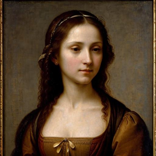 Prompt:  a woman, Léonard de Vinci , baroque, oil painting on canvas, highly detailed, 
Masterpiece, best quality, 8k, award winning ,