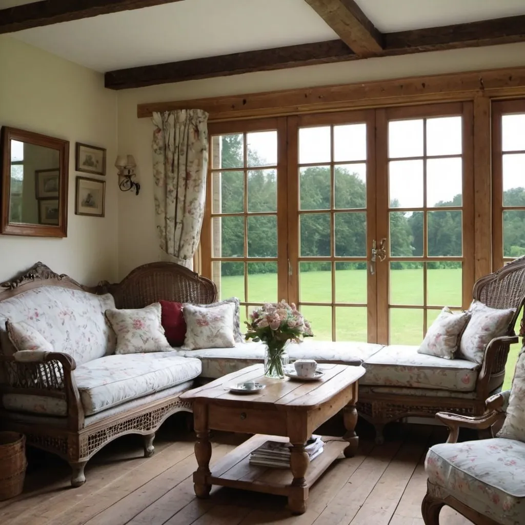 Prompt: Country house with nice seating