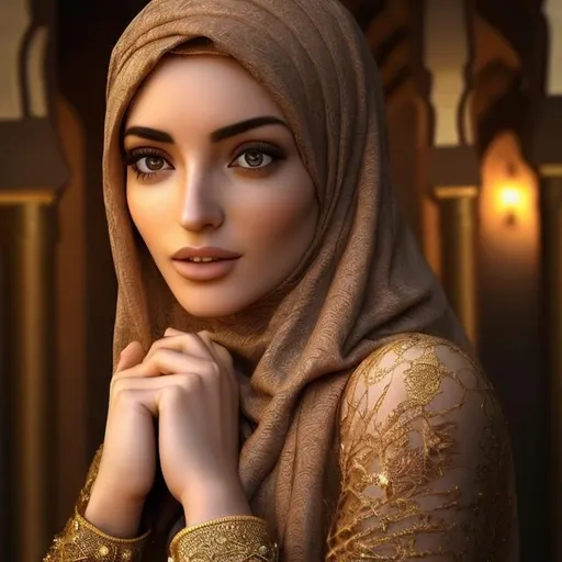 Prompt: A butiful realistic Arabic woman , photo-Realistic:1.1), best quality, masterpiece, beautiful and aesthetic, 16K, (HDR:1.2), high contrast, (vibrant color:1.3), (muted colors, dim colors, soothing tones:0), Exquisite details and textures, cinematic shot, Warm tone, (Bright and intense:1.1), wide shot, by xm887, ultra realistic illustration, half body view, very long silky black hair, black wedding dress, a beautiful Arabian woman , beautiful shimmering makeup, frosty lips, icy eyeshadow, a gold necklace, ultra hd, realistic, vivid colors, highly detailed, UHD drawing, pen and ink, beautiful detailed intricate insanely detailed, 8k artistic photography, photorealistic concept art