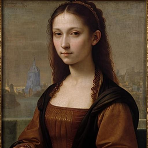 Prompt:  a woman, Léonard de Vinci , baroque, oil painting on canvas, highly detailed, 
Masterpiece, best quality, 8k, award winning ,