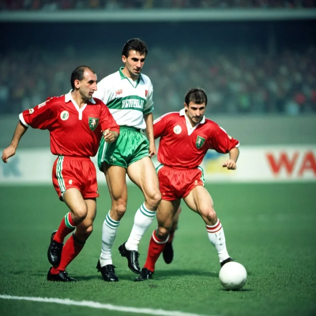 Prompt: Bulgarian footbal word cup 1994 winer goal