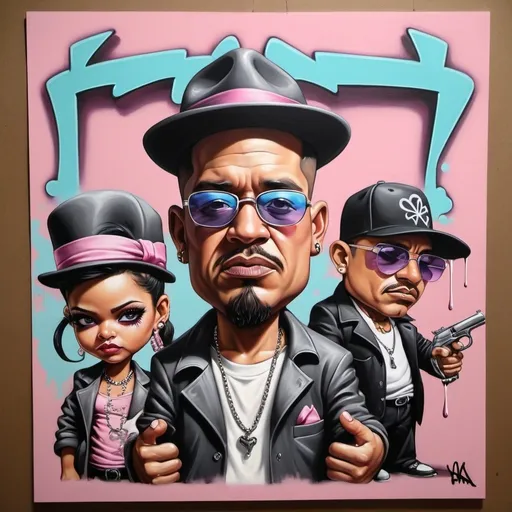 Prompt:  custom gangster graffiti charachters pastel