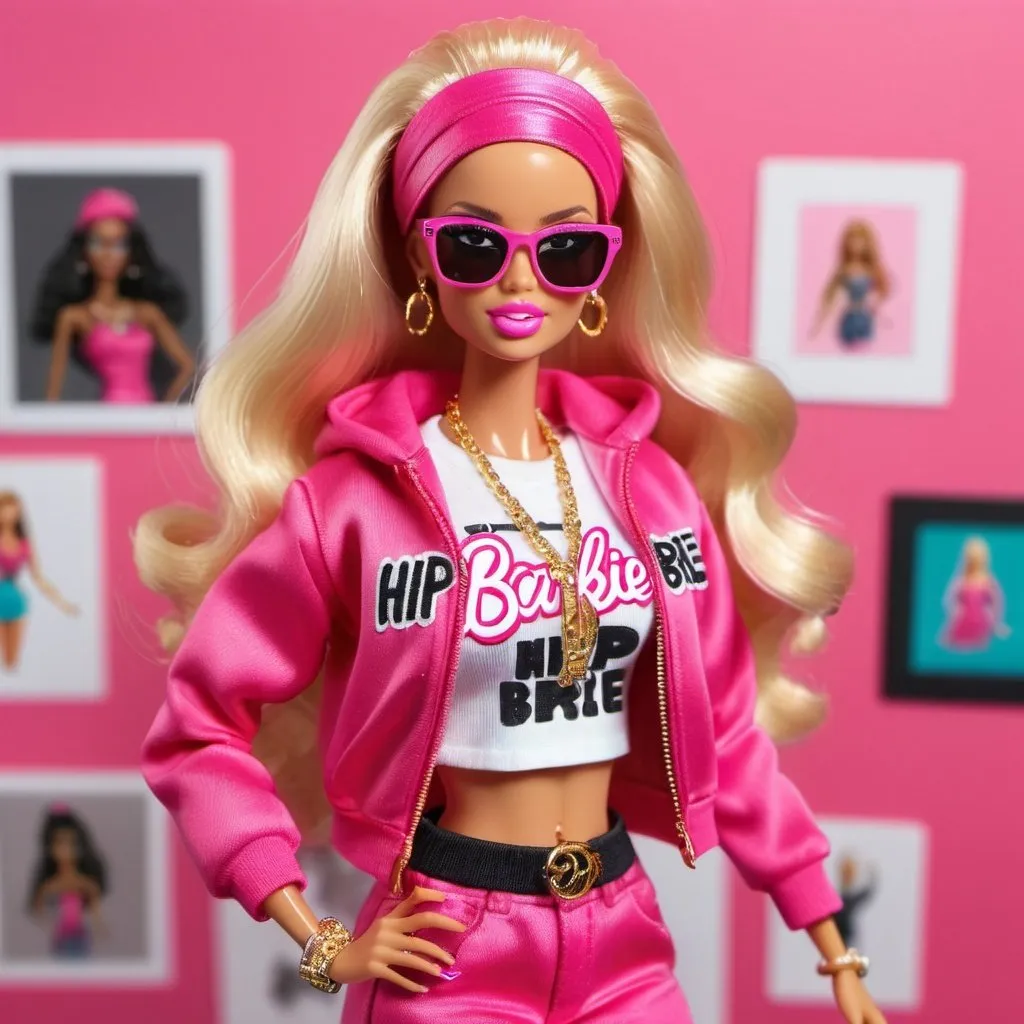 Prompt: Hip hop barbie designer 