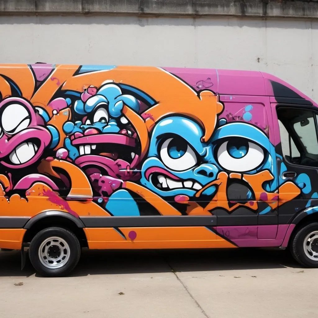 Prompt:  custom graffiti charachters 
