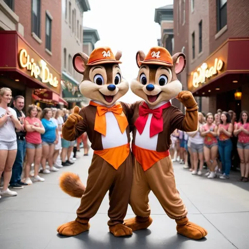 Prompt: Chip and Dale dancer 