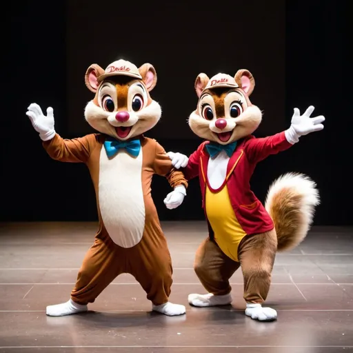 Prompt: Chip and Dale dancer 