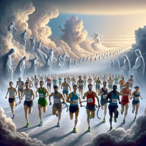 Prompt: Therefore, since we have so great a cloud of witnesses surrounding us, laying aside every weight and the sin which so easily entangles us, let us run with endurance the race that is set before us,