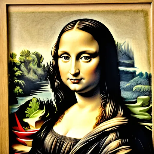 Prompt: drawing of Mona Lisa