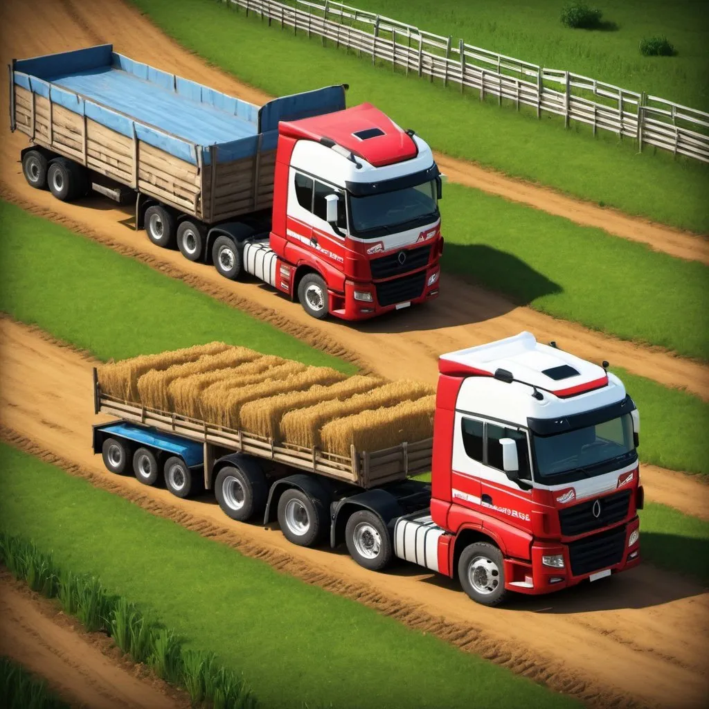 Prompt: make a template about in the middle the name RonaldoGames021 and around it a style with farming, racing and euro truck style