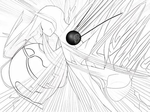 Prompt: Omgekeerde racket in de vorm van een oude baas uit de ming periode, waarbij de crackele door de bespanning wordt gevormd. de wind beweegt de losse bespanning sierlijk van een racket sierlijk van racket tolt. Japanse stijl black line art. Ergens mag een cirkel het swuashballetke voorstellen met twee rode puntje op het balletje. Verwerkt op een oude ming periode vaas.
Strak design met organische sierlijke lijnen. Tatoeage in black lines only. No color exept two little red dots on a black squashbal