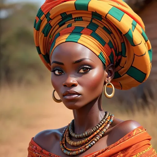 Prompt: African lady 