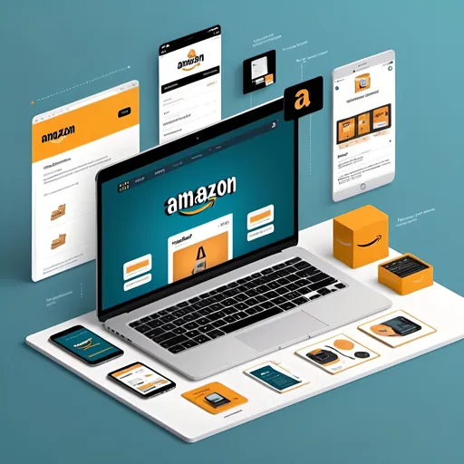 Prompt: Illustration of a e-commerce website interface displaying Amazon products, seller ungating process, informative content, professional design, high resolution, detailed icons, vibrant colors, modern interface, seamless user experience, clear and concise information, informative graphics, step-by-step guides, premium quality, user-friendly navigation, easy-to-understand visuals, trustworthy branding, reliable information, clean and modern design, professional layout, vibrant color scheme, detailed product images